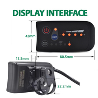 Velocímetro de pantalla de ordenador para bicicleta Digital a prueba de agua de 48V, accesorios de bicicleta eléctrica fáciles de operar para ciclismo, 24V/36V/48V