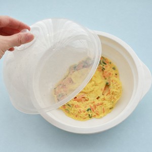 ภาชนะไมโครเวฟปลอดสาร BPA ผลิตในเกาหลี พร้อมถาดกรองสำหรับมันเทศและเกี๊ยว - Product Image 4