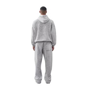 Chándales de Invierno para Hombre, Estilo Holgado, 100% Algodón, Lavado Ácido, Hombros Caídos, Personalizados, de Alta Calidad - Product Image 2