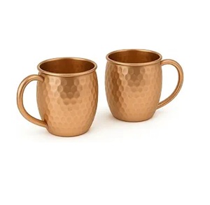 Tazas Moscow Mule de Cobre Puro, Tazas para Beber, Regalos para Él y Ella, Aniversario, Tazas de Cobre Genuinas para Moscow Mules - Product Image 1