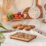 Wooden Spice Storage Rack Customized Popular Design Simple Spice Jar Storage Shelf Rack Manufacture From kitchen Detachable Tray - Product Image 4