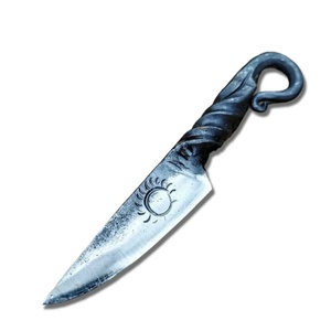 Cuchillo de Cocina Jexmoo Hecho a Mano, Estilo Medieval, Forjado en Acero al Carbono, Hoja Multifuncional, Regalo para Chef - Product Image 1