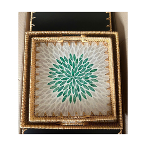 Mother of Pearl Handmade <b>Tray</b> for <b>Coffee</b> <b>Table</b> Serving and Display - Product Image 5