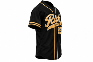 Custom Baseball Jersey Unisex Short Sleeve Team Uniform Button Front Sportswear 100% Polyester Breathable Quick Dry Baseball - Product Image 4