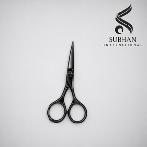 Ciseaux de barbier professionnels pour la coiffure, en acier inoxydable, manuels, 5,5 pouces, pour la mise en valeur des couleurs noires. - Product Image 1