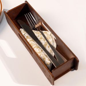 Traditional Wooden <b>Cutlery</b> Holder For Indian Kitchen Organization Supporting Daily Cooking Needs - Product Image 6