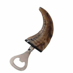 Premium Quality Natural Horn Bottle <b>Opener</b> Handmade Beverage Opening Tool with Ergonomic Grip Handle - Product Image 4