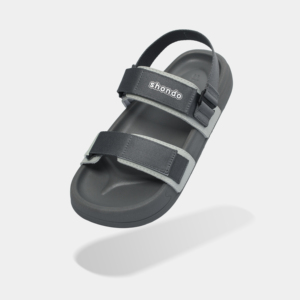 Sandalias de Secado Rápido, Color Gris Oscuro, Material Suave, Plataforma de 5 Ganchos, Casuales, Cómodas, con Tiras Cruzadas y Punta Abierta - Product Image 1