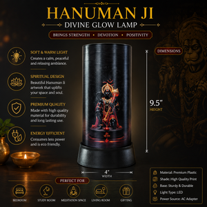 Hanuman Ji Divine Glow LED <b>Table</b> <b>Lamp</b> Bajrangbali Spiritual Night Light Religious Decor for Bedroom Temple Meditation Living - Product Image 5