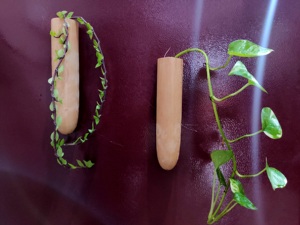 Pot de fleurs suspendu en bois, jardinière en bambou, support vertical pour plantes d'intérieur - Product Image 4
