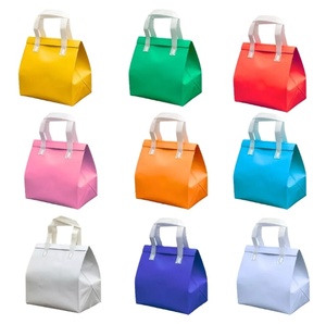Bolsa Térmica Ecológica Personalizada con Logotipo, Bolsa Reutilizable Ligera con Asas para Alimentos, Leche y Pasteles, Reciclable - Product Image 1