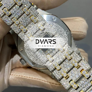 Montre-bracelet automatique Victory Premium en acier inoxydable avec diamant Moissanite couleur D VVS1 et verre saphir, élégante et mécanique - Product Image 3