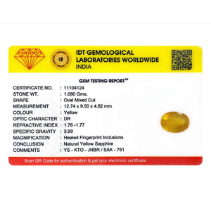 Premium 5.4 Carat Yellow Sapphire Loose Gemstone-Oval Cut for Fine Jewelry - Product Image 4
