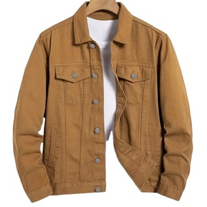 New Wholesale Premium High Quality 100% Cotton <b>Mans</b> Stretch Denim <b>Jacket</b> Soft Cotton <b>Summer</b> Bright Colour Fashion Coat 2027 - Product Image 1