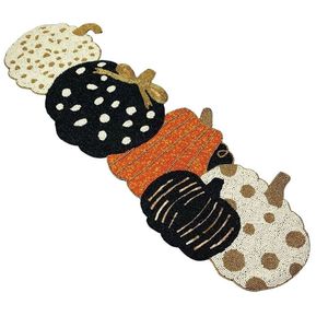 Caminos de mesa bordados con cuentas tradicionales, obra de arte de lujo hecha a mano, caminos de mesa con cuentas para decoración del hogar. - Product Image 1
