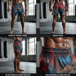 กางเกง MMA สำหรับผู้ชาย วัสดุที่ดีที่สุด ดีไซน์ล่าสุด ผลิตจากโพลีเอสเตอร์ น้ำหนักเบา - Product Image 6