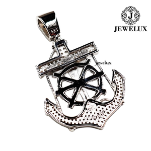 Colgantes de Hip Hop Premium con Incrustaciones de Diamantes, Diseño de Cruz, Plata 925 Bañada en Oro Rosa, Joyería de Declaración para Aniversario, Venta al por Mayor - Product Image 4