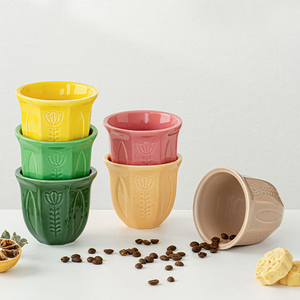 Tazas y Platos de Cerámica Rústica Árabe Hechos a Mano, Colección de Cerámica de Estilo Rústico - Product Image 2