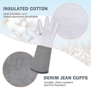 Hot Sale <b>Comfortable</b> Anti-Static Sheep Grain Leather Welding Gloves Personal Protective Hand Gear Safety Work Gloves For Welder - Product Image 6