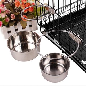 Premium Quality Stainless Steel Coop Cup with Clamp <b>Bird</b> <b>Cage</b> Water Bowl for Small Animals <b>Birds</b> Parrots Food Feeding Dish Cups - Product Image 4