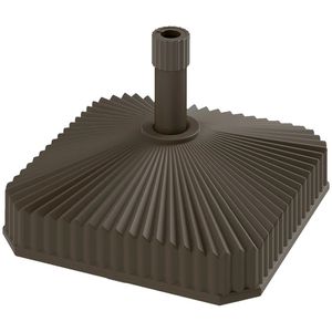 Base per Ombrellone da Esterno Marrone con Base Quadrata per Terrazzo - Solo Base per Ombrelloni da Patio - Product Image 5