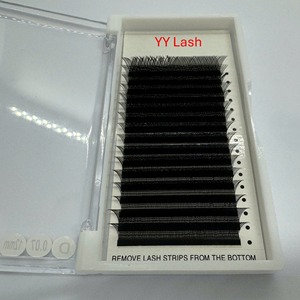 Extensions de cils YY Lashes en forme de Y, pré-faits, faciles à poser, courbure C D, 0.05 0.07 0.10mm, longueurs mixtes 8-15mm, volume doux - Product Image 1