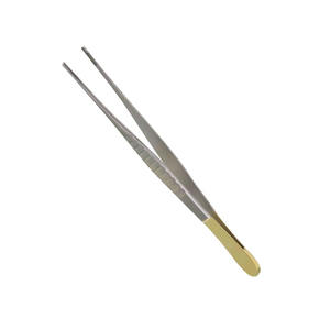 Pinzas para tejidos TC DeBakey atraumáticas, 8 pulgadas, rectas, puntas anchas de 2.5 mm, manuales, reutilizables, de grado médico, de acero inoxidable alemán, para uso vascular - Product Image 2