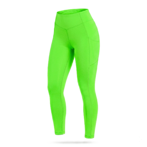 High Waist <b>Leggings</b> <b>with</b> <b>Pocket</b> Stretch Full Length Knitted Spandex Polyester Breathable Quick Dry Women's Activewear - Product Image 3