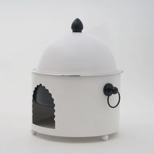 Royal White And Black Buffet Chafing Dish With <b>Dome</b> Lid Arch Design And <b>Ring</b> Handle For Wedding Event - Product Image 2