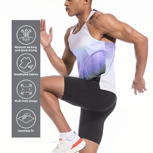 Débardeur pour homme, couleur unie, respirant, pour la salle de sport et l'entraînement - Product Image 4