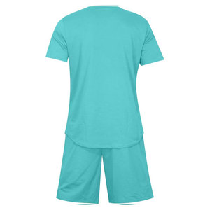 Conjunto de Camiseta y Pantalones Cortos de Verano para Hombre, Casual, Transpirable, OEM, Personalizado, de Algodón y Felpa, de 2 Piezas, con Diseño de Color Personalizado Digital - Product Image 2