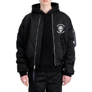 Blousons Bomber A1 d'Hiver Personnalisés avec Logo Brodé, Blousons Bomber Ma1 Surdimensionnés et Épais, Blousons de Vol Zippés Streetwear pour Hommes - Product Image 3