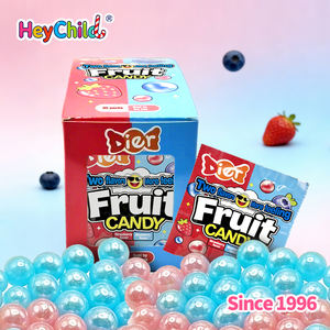 Caramelos al por Mayor, Marca Privada Personalizada, Caramelos de Frutas Portátiles de <span class=keywords><strong>Dos</strong></span> Sabores, Fresa y Arándano, Mini Bolas, Caja a Granel de 30 Unidades, Deliciosos - Product Image 2