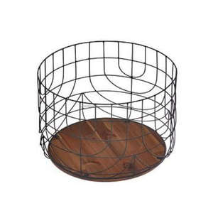 Custom Large <b>Wire</b> Rack for Kitchenware Display Multifunctional Cloth Fruit & Clothing Rack Floor Storage Basket for Home Use - Product Image 5