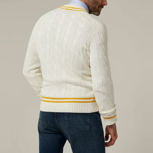 เสื้อกล้ามไหมพรมเมทัลลิกสีบรอนซ์ แขนยาว คอวี ระยิบระยับ สไตล์ลำลองสำหรับฤดูร้อน ทรงหลวม แฟชั่นเสื้อสเวตเตอร์แบบสวม ขาย - Product Image 5