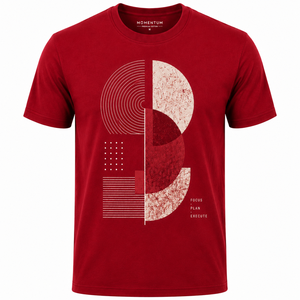 Camiseta de Manga Corta para Hombre Elementa, Color Azul Marino, Cuello Redondo, Corte Regular, 100% Algodón Jersey, Informal, Transpirable, con Estampado Digital por Sublimación - Product Image 1