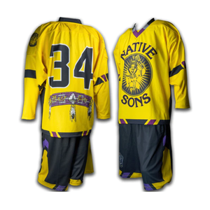 Uniformes de Lacrosse de Tela de Poliéster de Calibre Fino, Manga Corta, Cuello en V, Color Blanco Vino, Resistentes al Sudor - Product Image 5