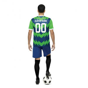 Conjunto de Uniforme de Fútbol Unisex de Diseño Personalizado, Impresión por Transferencia de Calor, Tejido Transpirable de Secado Rápido, Ajuste Atlético, Nombre y Logotipo del Equipo Personalizados - Product Image 2