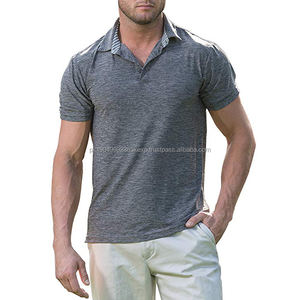 Vente en gros Chemises de golf pour hommes Coupe sèche Polos à manches courtes T-shirt athlétique décontracté à col T-shirt polos évacuant l'humidité - Product Image 1
