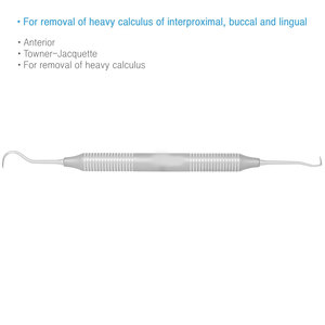 Raspador Dental Anterior Towner-Jacquette, Instrumento Profesional de Acero Inoxidable para Higiene Dental, para una Extracción Precisa - Product Image 2