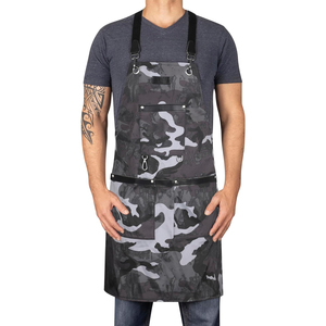 Best Quality Barber Apron 2026 Unique Adjustable <b>Buckle</b> Neck <b>Strap</b> Heavy Duty Custom Logo OEM Polyester/Nylon - Product Image 1