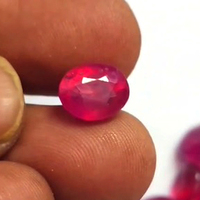 Rubis naturel taillé 33 carats, rubis de Bangkok facetté 90 carats - 2 lots de pierres précieuses en vrac