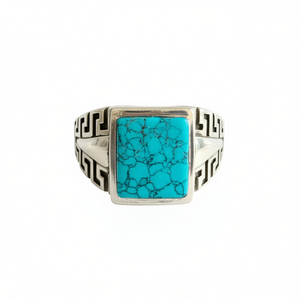 Signet <b>Turquoise</b> Fine <b>Ring</b> 8.0 Grams Weight - Product Image 2
