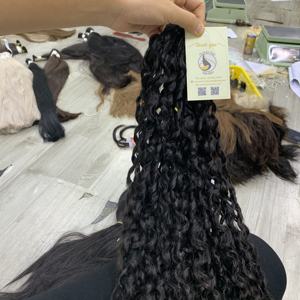 ผมต่อแบบยาวสองชั้นม้วนเป็นมัดผมมนุษย์อัจฉริยะตามสั่งผมมนุษย์เวียดนาม - Product Image 6