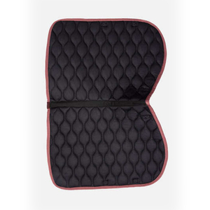 Tapis de selle de dressage avec doublure en polaire, extérieur en coton, sangle de maintien durable, couleur bordeaux, pour l'entraînement des chevaux - Product Image 5