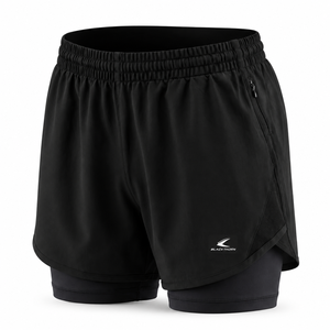 Pantalones Cortos Deportivos Personalizados para Hombre, con Forro de Compresión, Secado Rápido, Cintura Elástica y Bolsillos, OEM - Product Image 1