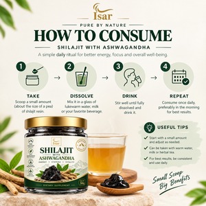 Résine de Shilajit de qualité 50g avec Ashwagandha, Shilajit naturel de l'Himalaya pour une utilisation quotidienne favorisant l'énergie et la résistance naturelles - Product Image 4
