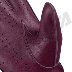 Top Selling High Quality New Style Driver <b>Gloves</b> Waterproof Solid Color Leather with Hand Grips for Winter Driving - Product Image 4