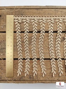 Ribete de encaje con flecos HitJem Export, borde decorativo de algodón con borlas para textiles de moda - Product Image 6