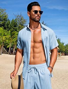 Men's Custom Sports Tracksuit with Shorts Heat-Transfer Printing 100% Polyester Summer Fitness Running Apparel Manufacturer - Product Image 2